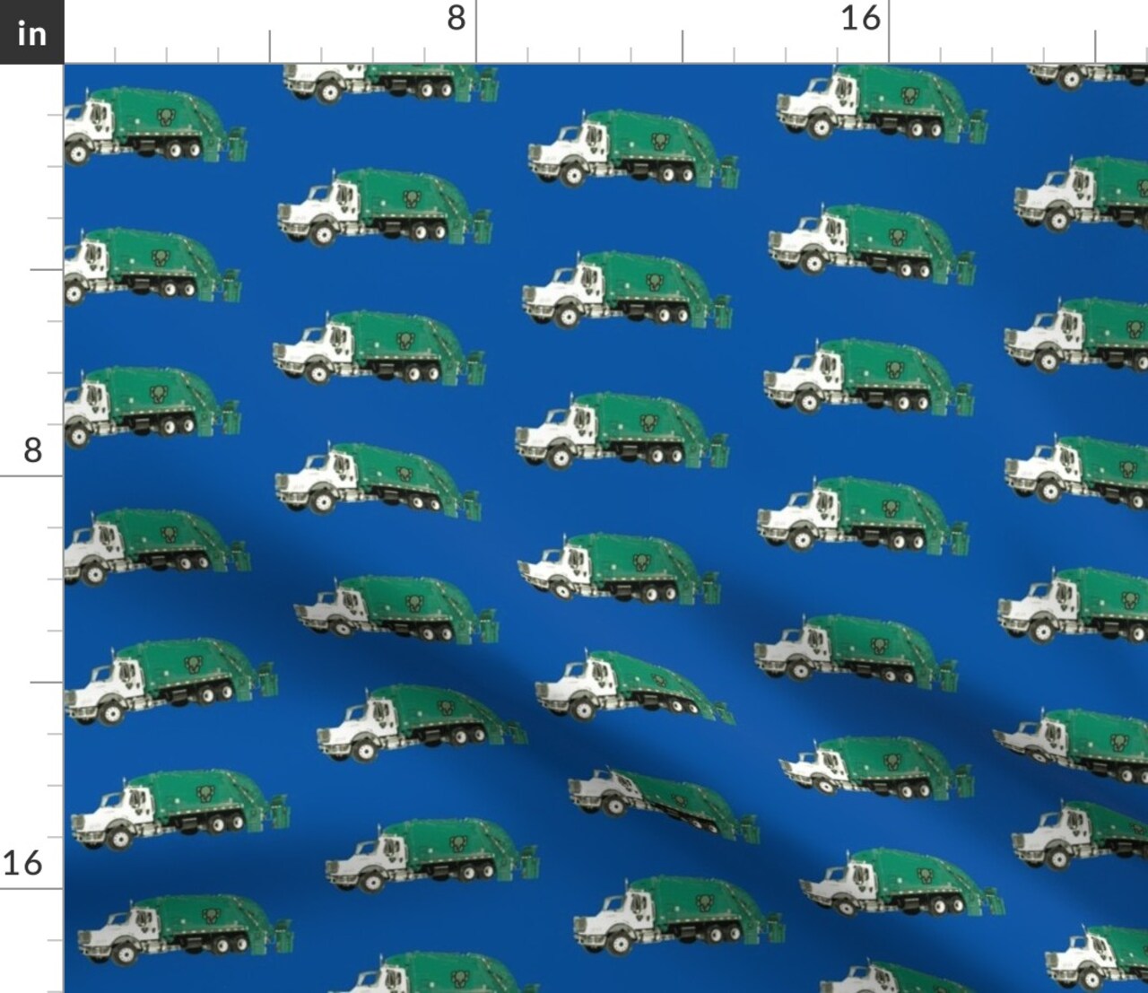 Trucks Blue Truck Junk Room Decor Custom Printed Fabric by Spoonflower Various Fabrics by the Yard or Fat Quarter